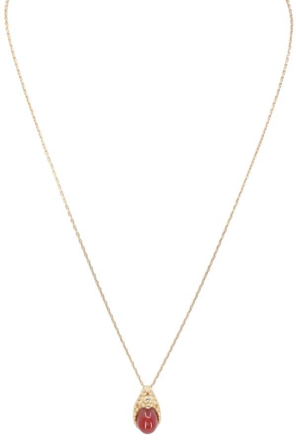 COLLIER MODERNE CORNALINE, photo 2 sur 3