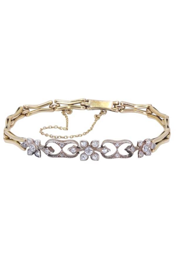 BRACELET DIAMANTS ART-NOUVEAU, photo 2 sur 3