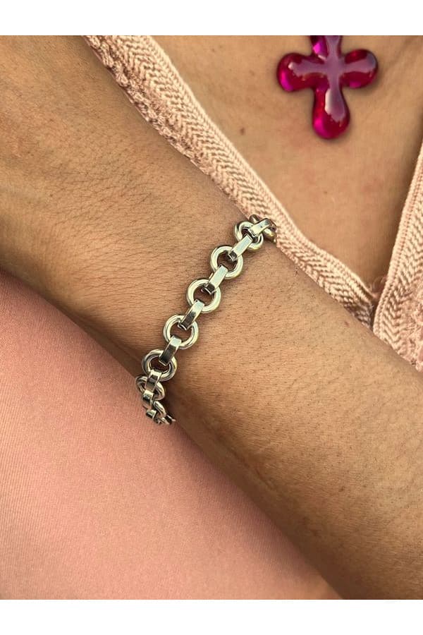 Bracelet Maille Ronde Moderne - photo 2