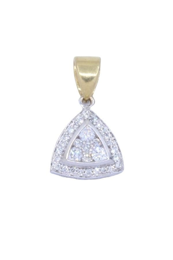 Pendentif Triangle Diamants