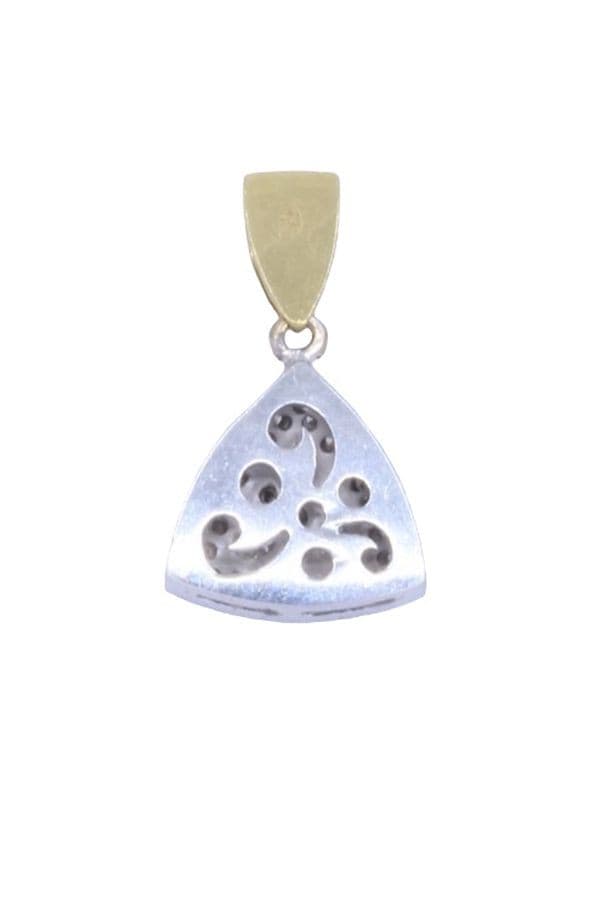 Pendentif Triangle Diamants - photo 3