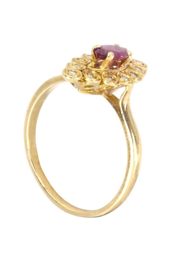 Bague Marquise Rubis Diamants - photo 4