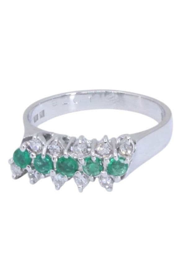 Bague Émeraude et Diamants - photo 6