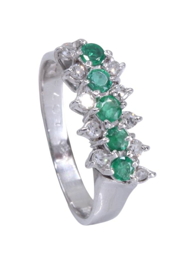 Bague Émeraude et Diamants - photo 5