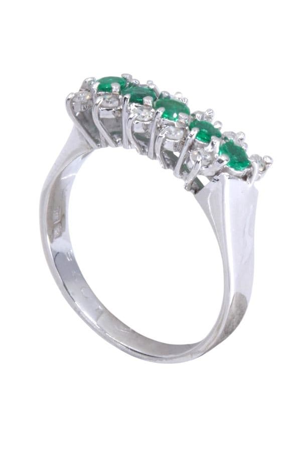 Bague Émeraude et Diamants - photo 4