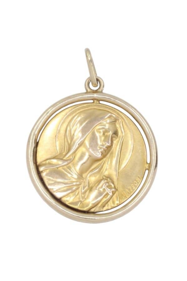MÉDAILLE VIERGE SIGNÉE MAZZONI, photo 2 sur 3