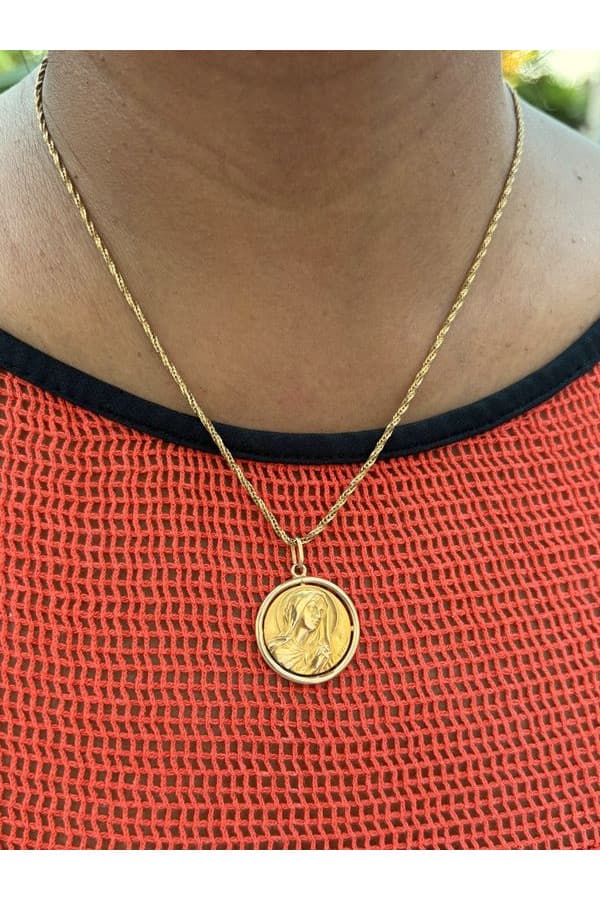 Médaille Vierge Signée Mazzoni - photo 2