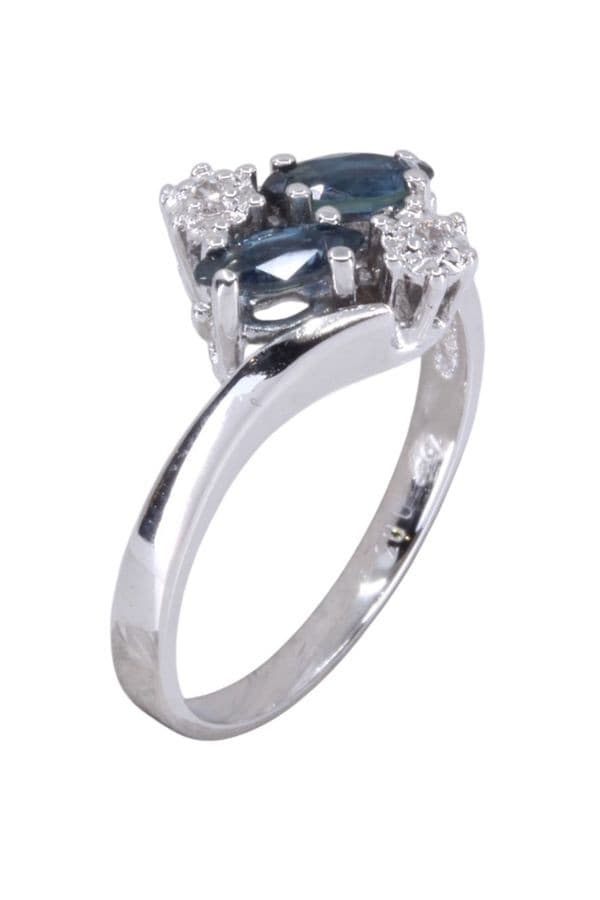 Bague Moderne Saphirs et Diamants - photo 3