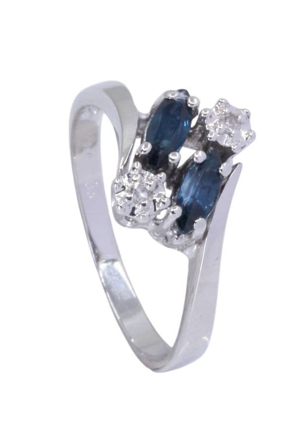 Bague Moderne Saphirs et Diamants - photo 5