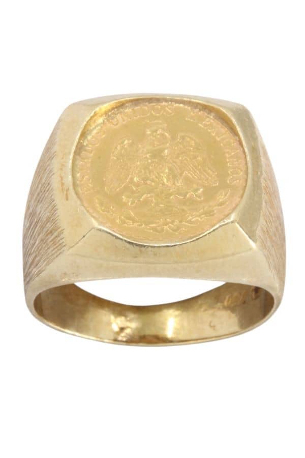 BAGUE 2 PESOS MEXICAIN, photo 2 sur 3