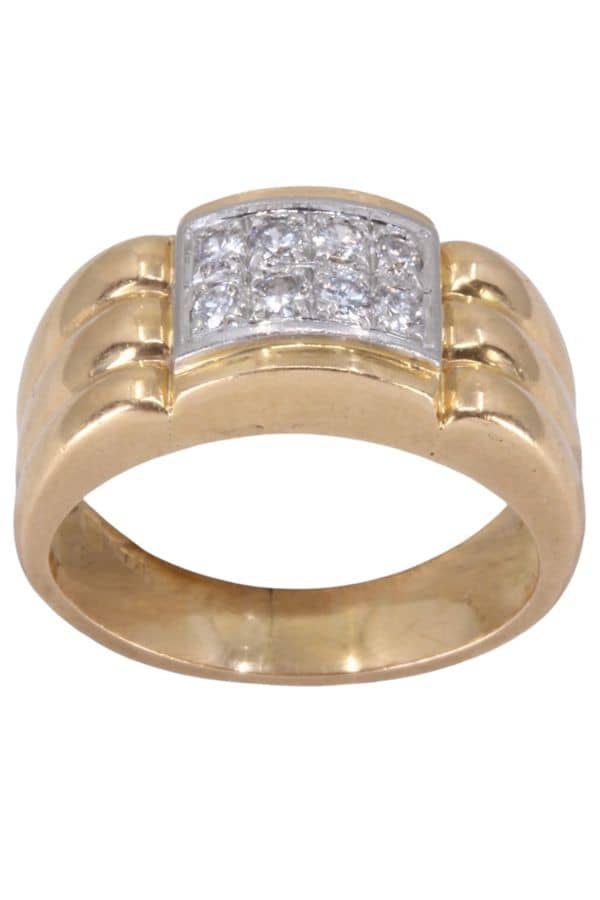 BAGUE ANCIENNE DIAMANTS, photo 2 sur 3