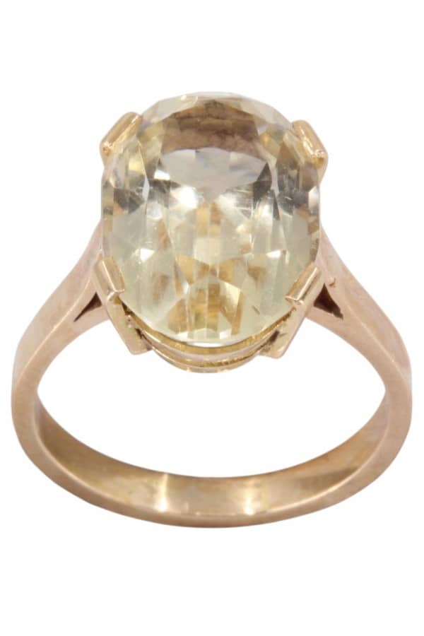 BAGUE MODERNE CITRINE, photo 2 sur 3