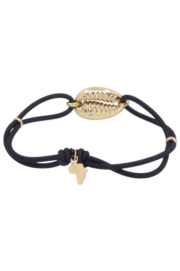 Bracelet sur Cordon Cauris Diamants - photo 3
