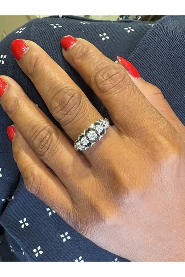 Bague Jarretière Diamants - photo 2