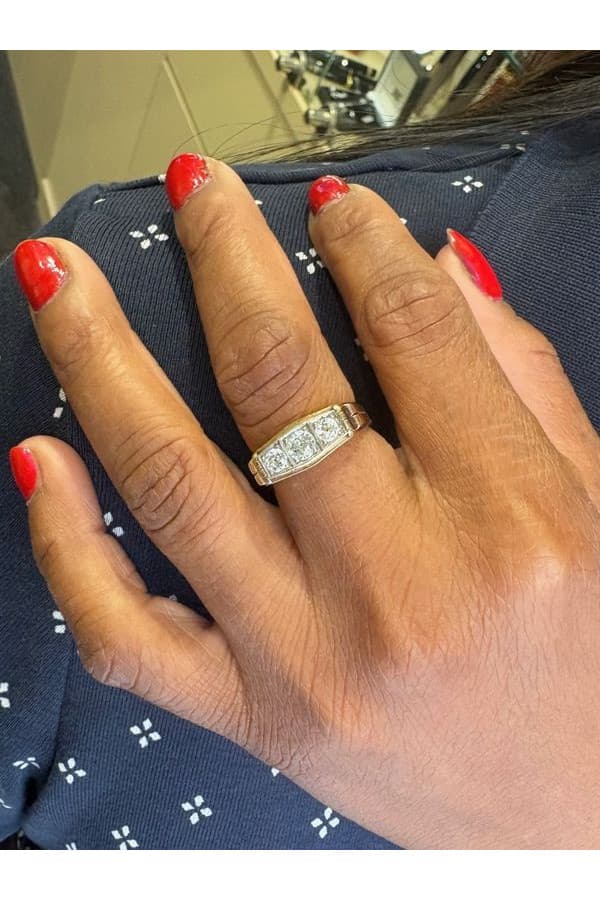 Bague Art-Déco Diamants - photo 2