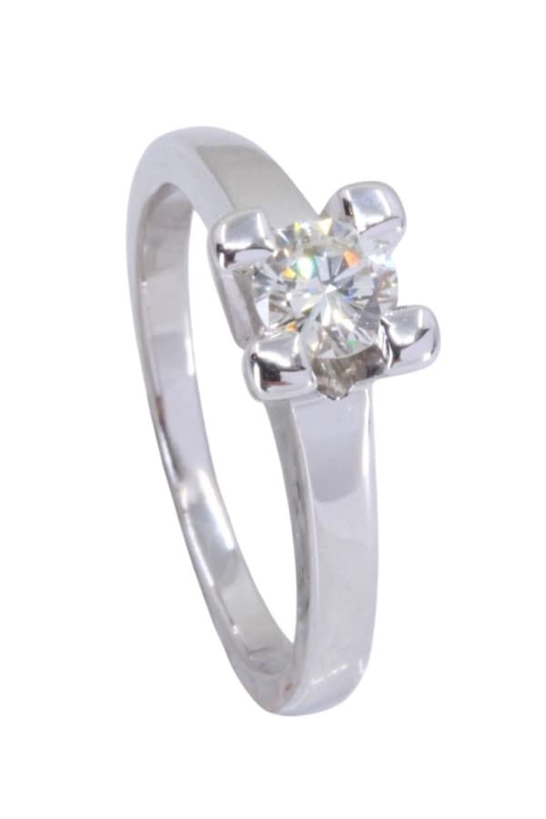 Solitaire Moderne Diamant 0.40 Carat - photo 4