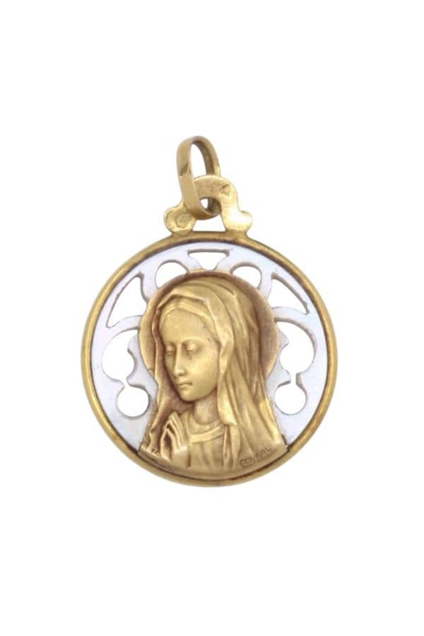 MEDAILLE ANCIENNE VIERGE, photo 2 sur 3