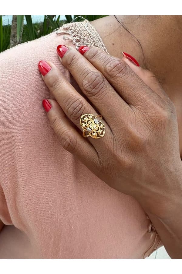 Bague Moderne Ajourée - photo 2