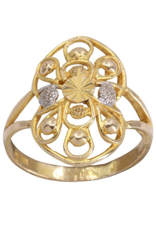 BAGUE MODERNE AJOURÉE, photo 2 sur 3