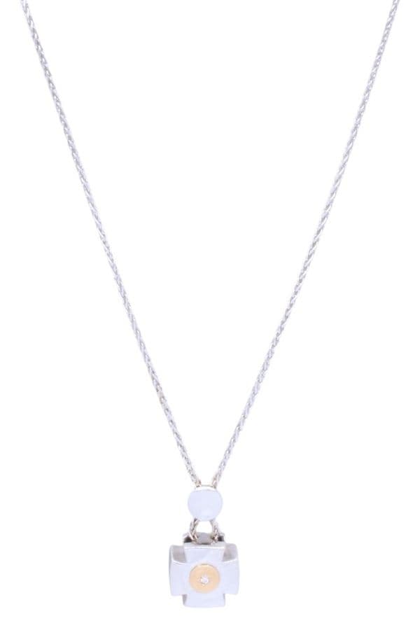Collier Croix Moderne Diamant