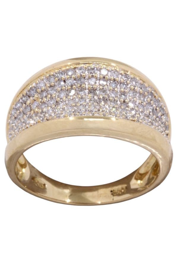 Bague Moderne Pavage Diamants