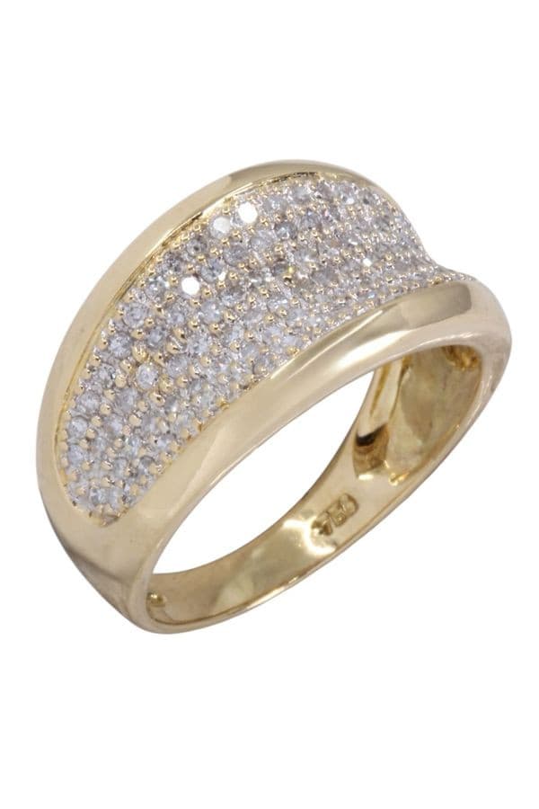 Bague Moderne Pavage Diamants - photo 3