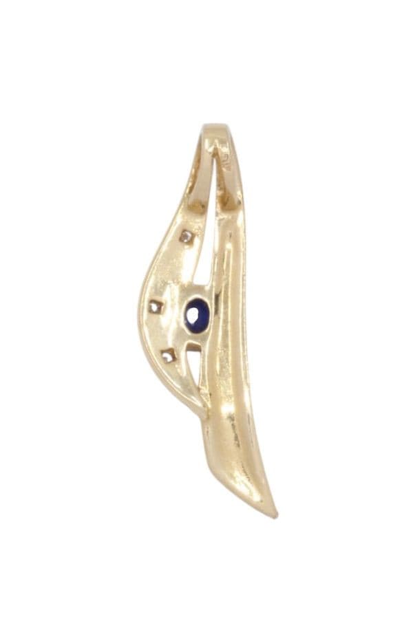 Pendentif Saphir et Diamants - photo 3
