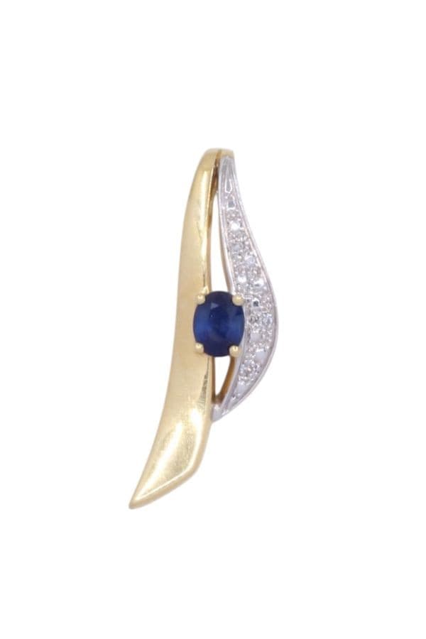 Pendentif Saphir et Diamants