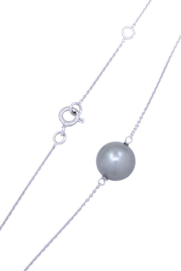 Collier Perle Grise - photo 3