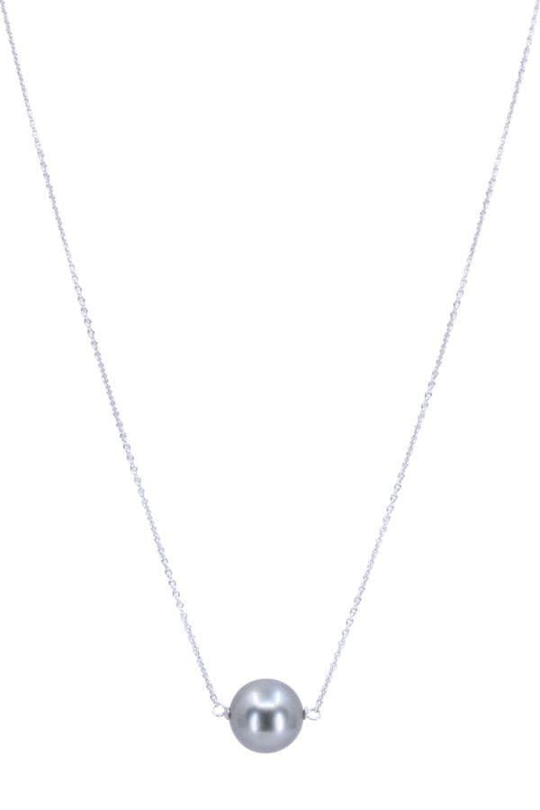 Collier Perle Grise