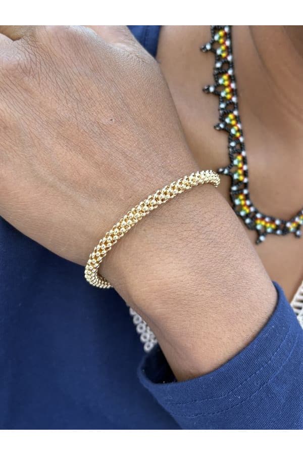 Bracelet Maille Pop Corn - photo 2
