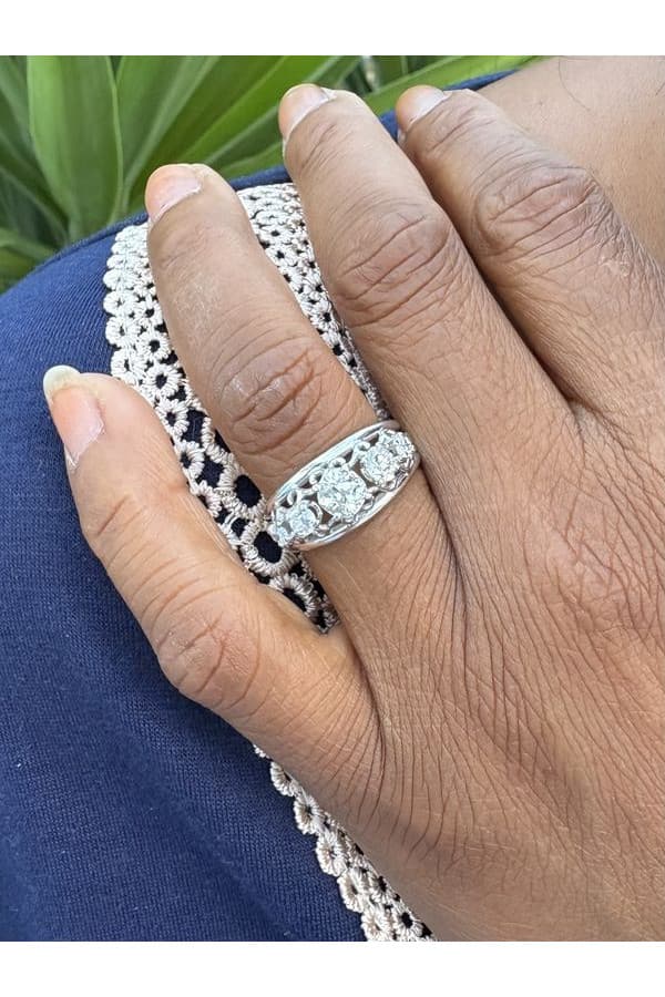 Bague Jarretière Diamants - photo 2