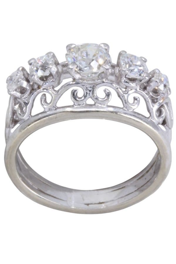 Bague Jarretière Diamants