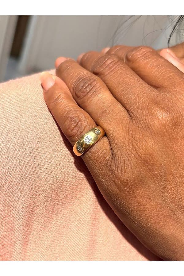 Bague Jonc Diamants - photo 2