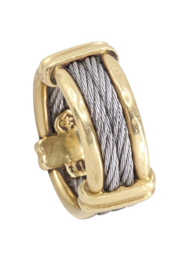 Bague Cable Or/acier - photo 5