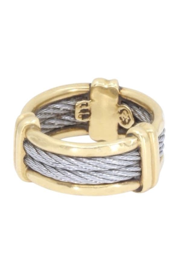 Bague Cable Or/acier - photo 6