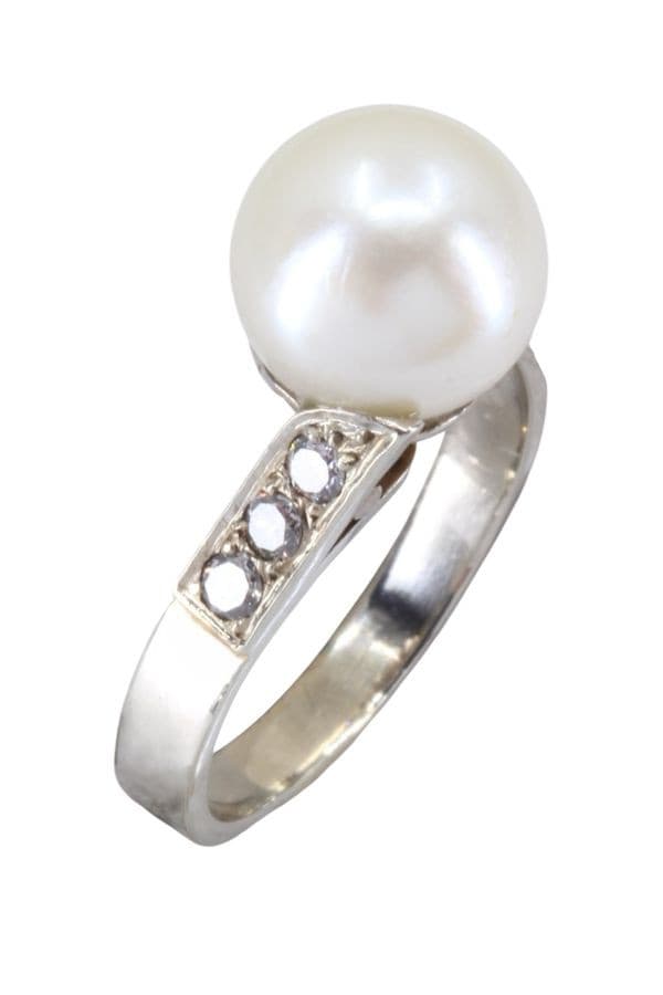 Bague Perle et Diamants - photo 3