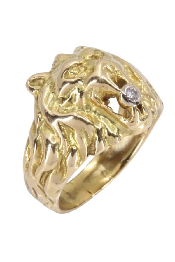 Bague Tête de Lion Diamant - photo 3
