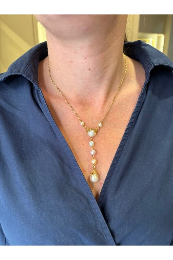 Collier Centre Perles - photo 2