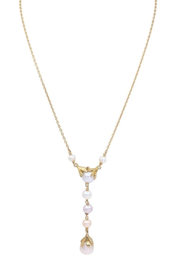 Collier Centre Perles
