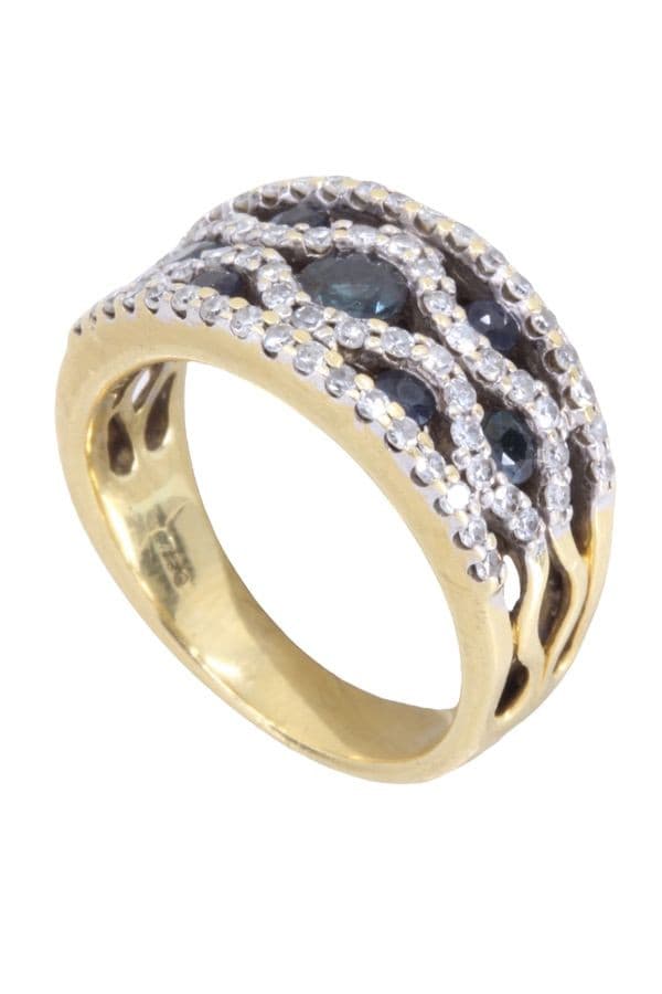 Bague Saphirs et Diamants - photo 4