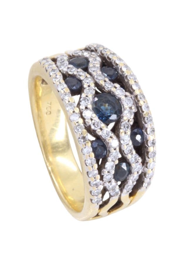 Bague Saphirs et Diamants - photo 5