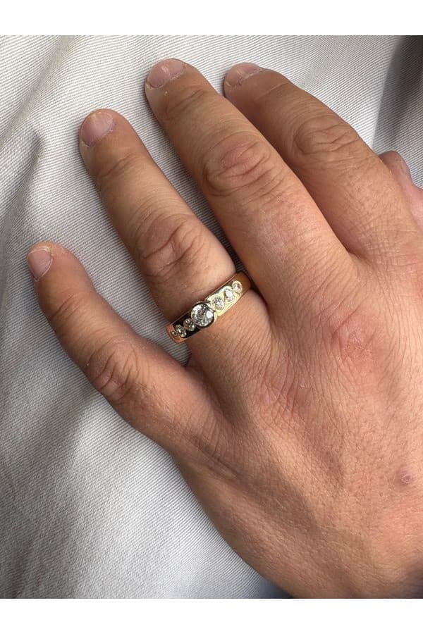 Bague Jonc Diamants - photo 2