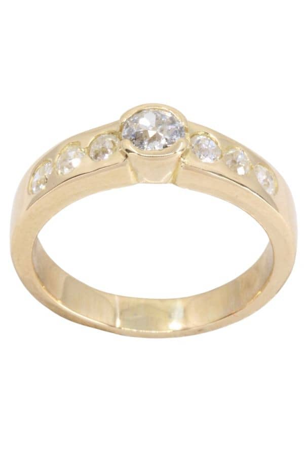 BAGUE JONC DIAMANTS, photo 2 sur 3
