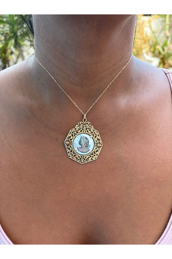Pendentif Camée Nacre - photo 2