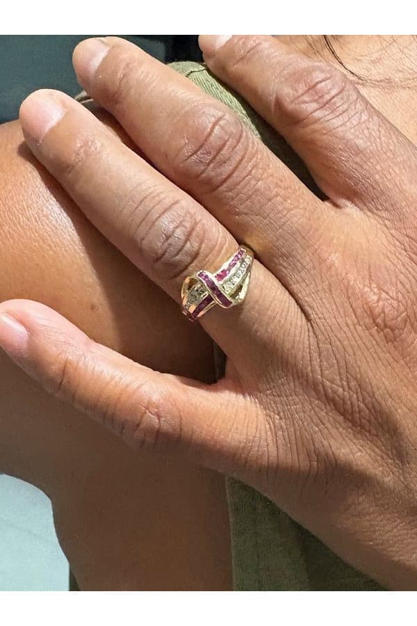 Bague Rubis et Diamants - photo 2