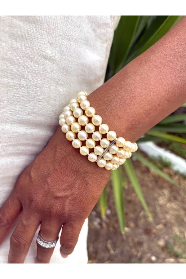Bracelet de Perles 4 Rangs - photo 2