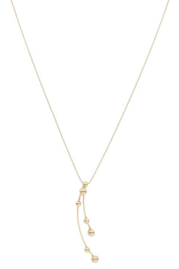 COLLIER MODERNE BOULES, photo 2 sur 3