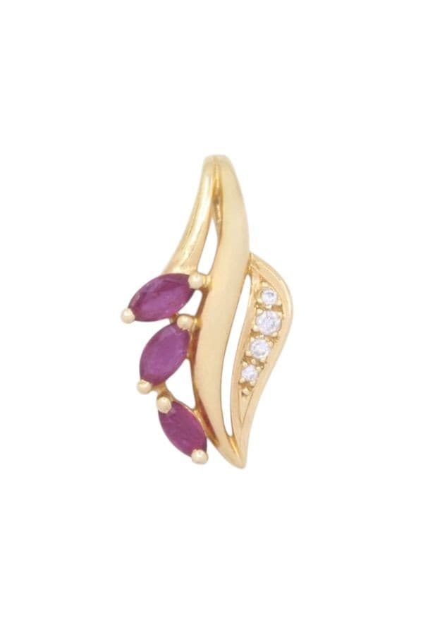 Pendentif Moderne Rubis