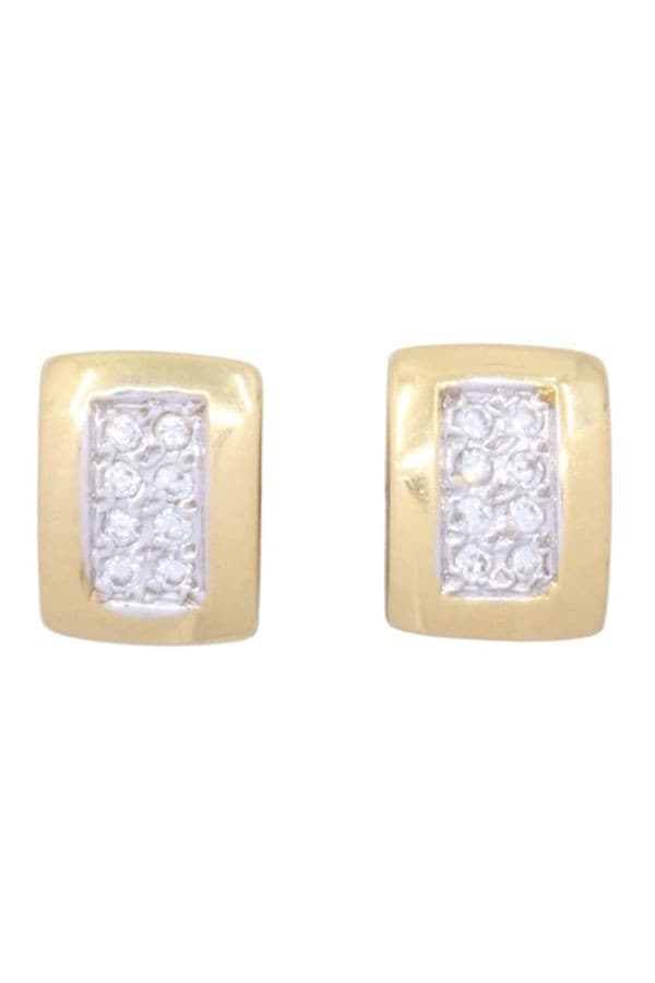 Boucles d'Oreilles Modernes Diamants